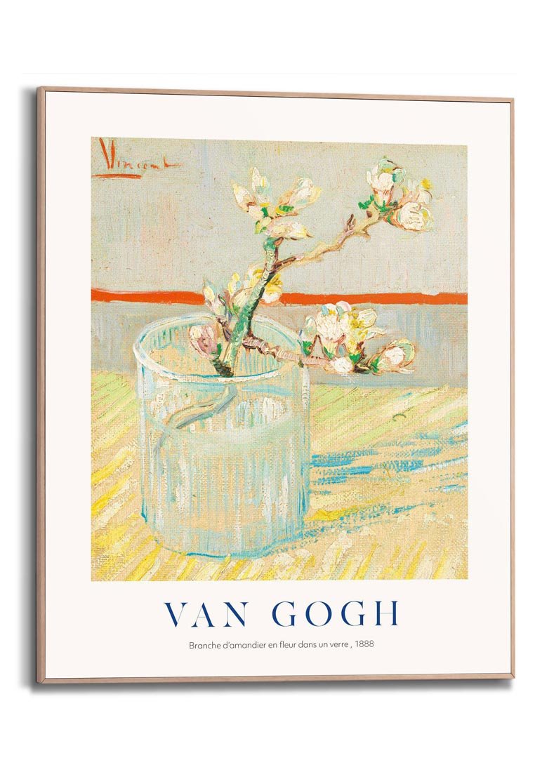 Orange Wallz VASE WITH ALMONDBLOSSOM