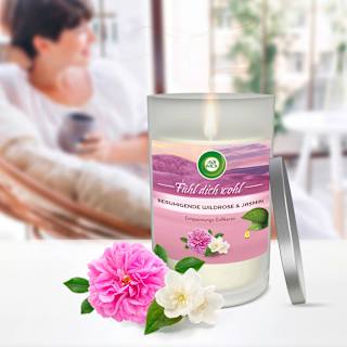 Duftkerze im Glas Beruhigende Wildrose & Jasmin 310 g AIR WICK