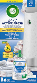Lufterfrischer Active Fresh Cotton & Weiße Orchidee Starterset AIR WICK