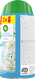 Lufterfrischer Freshmatic Duo Cotton & weißer Flieder Nachfüllpack (2x250 ml)  AIR WICK