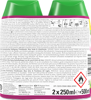 Lufterfrischer Freshmatic Seide & Lilienfrische Nachfüllpack (2x250 ml)  AIR WICK