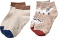 ABS Sneaker Socken mit Dino-Muster, braun, Gr. 23/26 ALANA