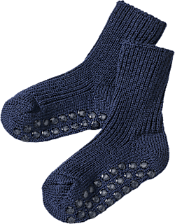 ABS Socken aus Bio-Wolle, blau, Gr. 19/22 ALANA