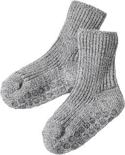 ABS Socken aus Bio-Wolle, grau, Gr. 23/26 ALANA