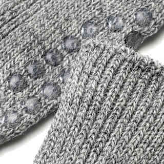 ABS Socken aus Bio-Wolle, grau, Gr. 23/26 ALANA