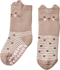 ABS Socken mit Katzen-Motiv, braun, Gr. 23/26 ALANA