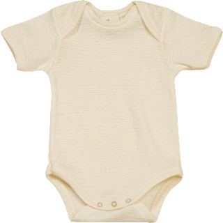 Baby Body, Gr. 74/80, in Bio-Wolle und Seide, natur ALANA