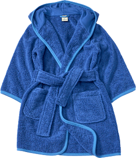 Bademantel aus Frottee, blau, Gr. 122/128 ALANA