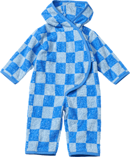 Badeoverall mit Karo-Muster, blau + weiß, Gr. 86/92 ALANA