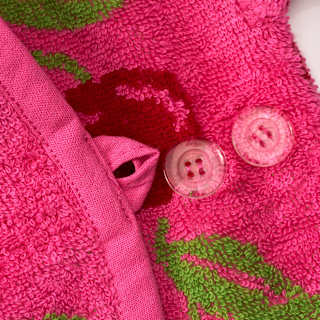 Badeoverall mit Kirsch-Muster, pink, Gr. 86/92 ALANA