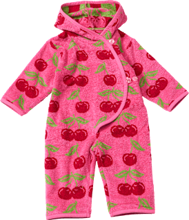 Badeoverall mit Kirsch-Muster, pink, Gr. 86/92 ALANA