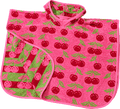 Badeponcho mit Kirsch-Muster, pink, Gr. 0 ALANA