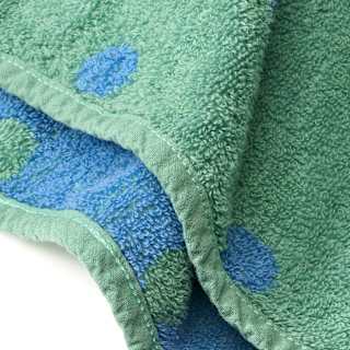 Badeponcho mit Punkten, grün, Gr. 0, ca. 1 - 4 Jahre ALANA