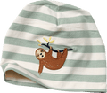 Beanie mit Faultier-Stickerei, grün, Gr. 50/51 ALANA