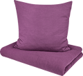Bettwäsche-Set aus Musselin, lila, 155 x 220 + 80 x 80 cm ALANA