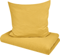 Bettwäsche-Set aus Musselin, senfgelb, 135 x 200 + 80 x 80 cm ALANA