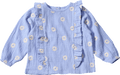 Bluse aus Musselin & mit Blumen-Stickerei, lila, Gr. 104 ALANA