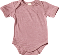 Body Kurzarm aus Bio-Wolle und Seide, rosa, Gr. 86/92 ALANA
