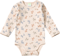 Body Langarm mit Ballontier-Muster, beige, Gr. 86/92 ALANA