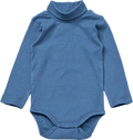 Body Langarm mit Rollkragen & Ripp-Struktur, blau, Gr. 86/92 ALANA
