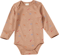 Body Langarm mit Weltall-Muster, braun, Gr. 86/92 ALANA