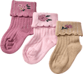 Erstlingssocken mit Blumen-Motiven, rosa + beige, Gr. 15/16 ALANA