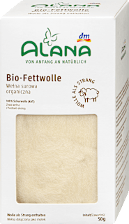 Fettwolle am Strang aus Bio-Schurwolle ALANA