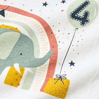 Geburtstags T-Shirt 4 Jahre, weiß, Gr. 110 ALANA