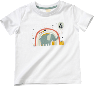 Geburtstags T-Shirt 4 Jahre, weiß, Gr. 110 ALANA