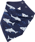 Halstuch Pro Climate mit Hai-Muster, blau ALANA