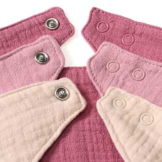 Halstücher aus Musselin, rosa + beige, ca. 38,5 x 16 cm ALANA
