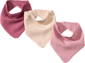 Halstücher aus Musselin, rosa + beige, ca. 38,5 x 16 cm ALANA