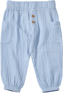 Hose aus Musselin, blau, Gr. 86 ALANA