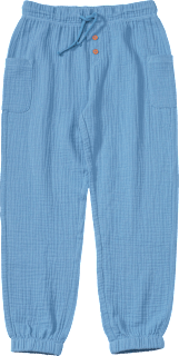 Hose aus Musselin mit Kordel, blau, Gr. 116 ALANA