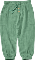 Hose aus Musselin mit Kordel, grün, Gr. 122 ALANA