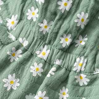 Hut aus Musselin mit Blumen-Muster, grün, Gr. 54/55 ALANA