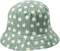 Hut aus Musselin mit Blumen-Muster, grün, Gr. 54/55 ALANA