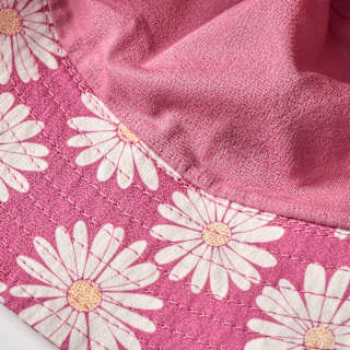 Hut mit Blumen-Muster, rosa, Gr. 54/55 ALANA