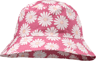 Hut mit Blumen-Muster, rosa, Gr. 54/55 ALANA