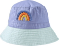 Hut mit Regenbogen-Bouclé-Motiv, lila & blau, Gr. 52/53 ALANA