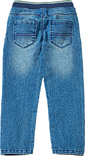 Jeans mit geradem Schnitt & Rippbund mit Kordel, blau, Gr. 110 ALANA