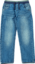 Jeans mit geradem Schnitt & Rippbund mit Kordel, blau, Gr. 110 ALANA