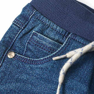 Jeans mit Stretch, Kordel & geradem Schnitt, blau, Gr. 110 ALANA