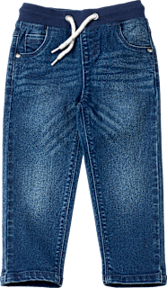 Jeans mit Stretch, Kordel & geradem Schnitt, blau, Gr. 110 ALANA