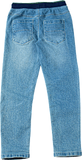 Jeans mit Stretch, Kordel & schmalem Schnitt, blau, Gr. 122 ALANA