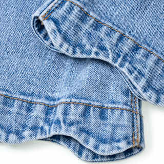 Jeans mit weitem Schnitt, Stretch & Paperbag-Bund, blau, Gr. 110 ALANA
