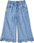 Jeans mit weitem Schnitt, Stretch & Paperbag-Bund, blau, Gr. 110 ALANA