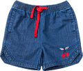 Jeansshorts mit Kirsch-Stickerei, blau, Gr. 110 ALANA
