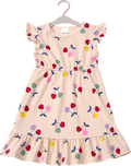 Kleid Pro Climate mit Kirsch-Muster, beige, Gr. 116 ALANA