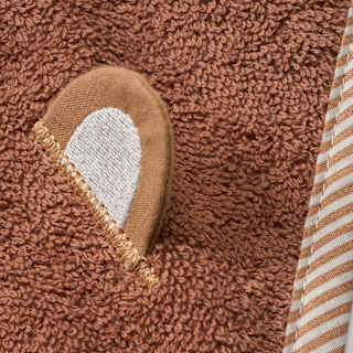 Lätzchen mit Bär-Motiv, braun ALANA